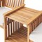 Alaterre Furniture Bristol Acacia Wood Outdoor Double Seat Bench with Attached Table ANBR01ANO - alternate 2